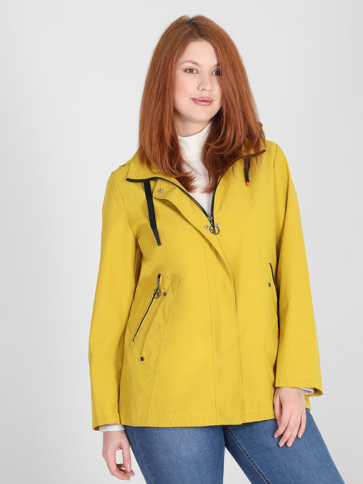 Ветровка горчичная больших размеров женская