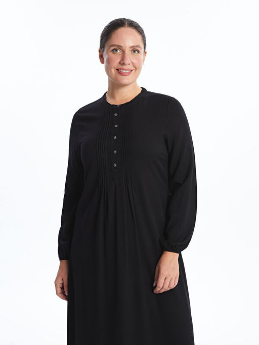 Bisiklet Yaka Elbise