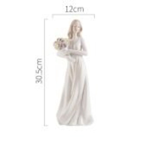 Статуэтка Дама с цветами 30 см / HP3234 /уп 20/ - Галеонтрейд фото 2