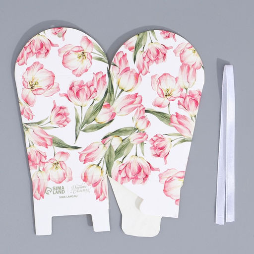 Цена за 5 шт. Бонбоньерка Цветы, 7.5 8 7.5 см - Дарите счастье фото 7