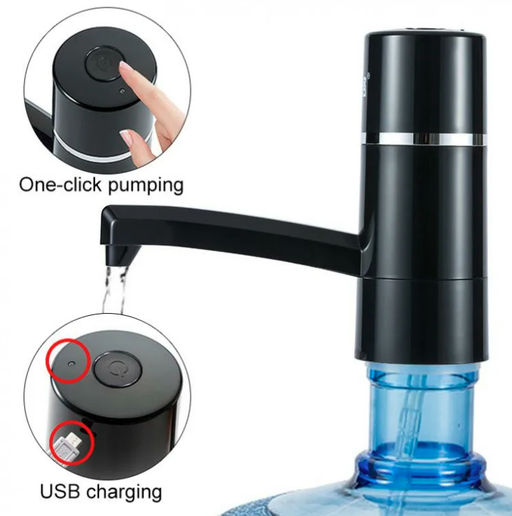 Диспенсер для воды Buro FOLDING черный USB 5.5 л  фото 3