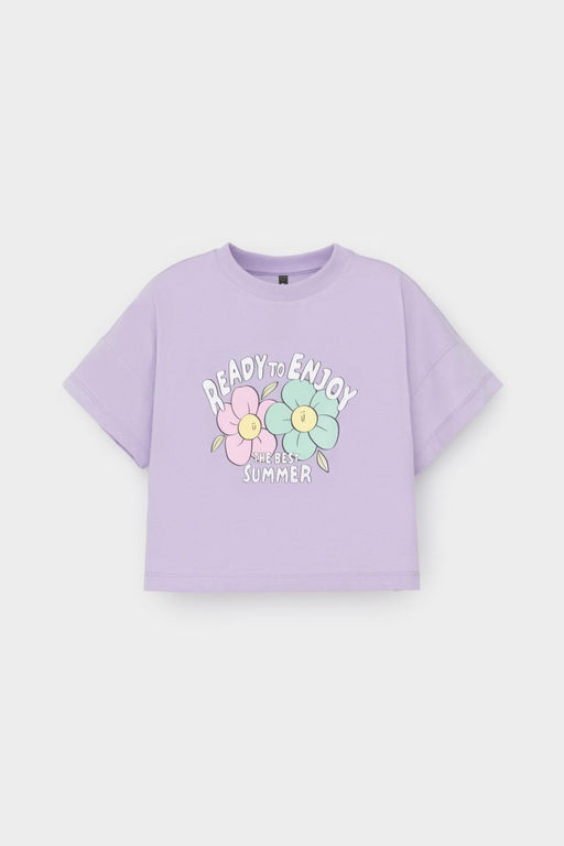 Crockid _ КР 302696/пастельно-лиловый к541 фуфайка (футболка) для дев