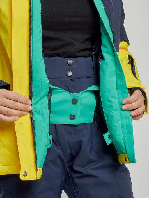 Горнолыжный костюм женский зимний желтого цвета 03307J - Chunmai фото 8