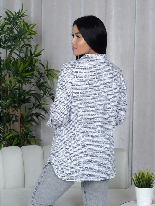 Жанетта туника женская (полоса синий) - Lovetex фото 21