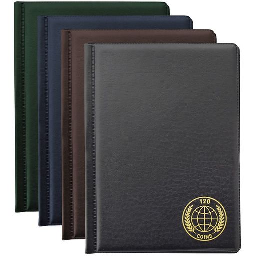 Альбом для монет 125*175, 10л., на 120 монет (215469, "OfficeSpace") ПВХ, в ассорт.