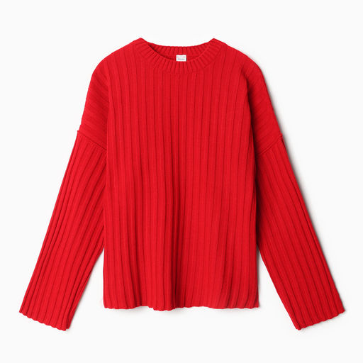 Джемпер женский вязаный MINAKU:Knitwear collection, красный, размер 54-56