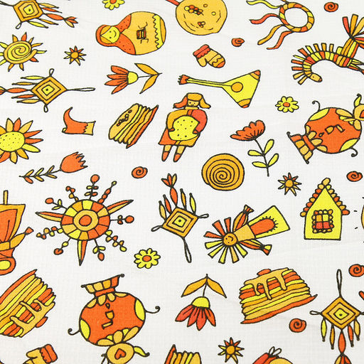 Полотенце вафельное 50х70см "Весенняя капель", хлопок 100%, "Домашняя мода" (Россия)