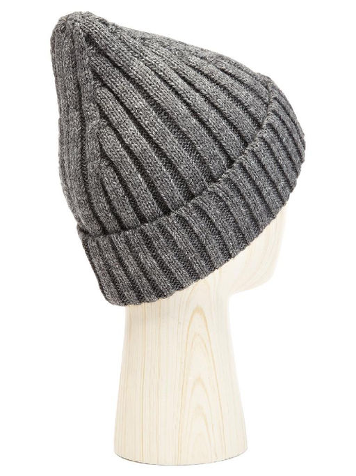 Шапка жен. шерсть+акр LB-BR55042 grey melange - Labbra фото 6