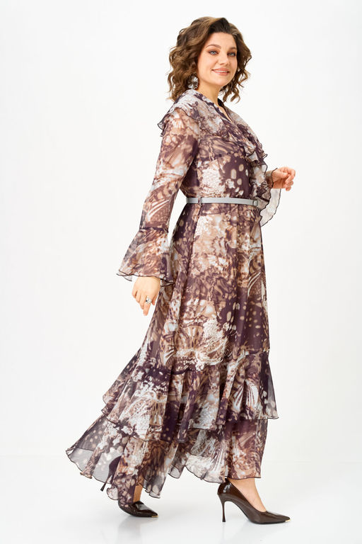 Платье Anastasia Mak 1280 Бежево-коричневый фото 7