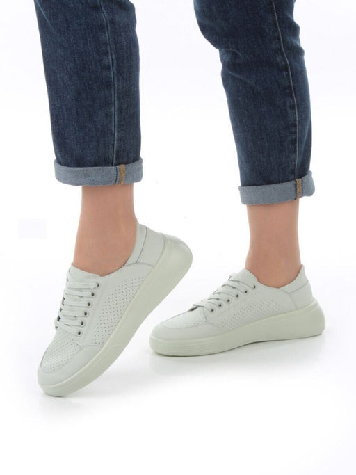 05-PDD180-5 LT. GREEN Кроссовки женские (натуральная кожа)