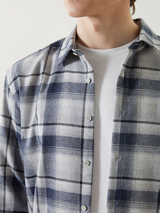 Regular Fit Uzun Kollu Ekose Erkek Oduncu G?mlek