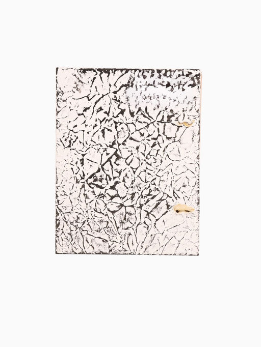 Блокнот в твёрдой обложке плетёный, 48 листов, 14×18×2 см, чёрно-белый