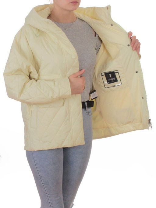 9606 YELLOW Куртка стеганная демисезонная женская (100 гр. холлофайбер) - Fashion фото 7