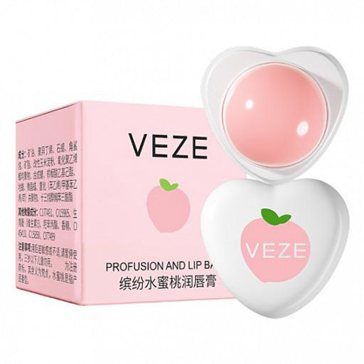 Veze Honey Peach Moisturizing Lip balm - Бальзам для губ с экстрактом персика, 5,8г