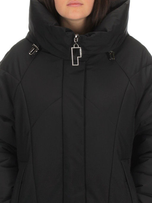 M-9117 BLACK Пальто зимнее женское CORUSKY (верблюжья шерсть) - Фабричный китай фото 11