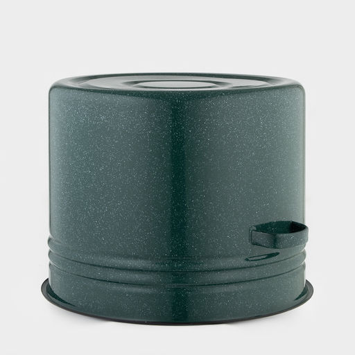 Бак эмалированный, 40 л, d=42 см, с крышкой, без декора, зелёный