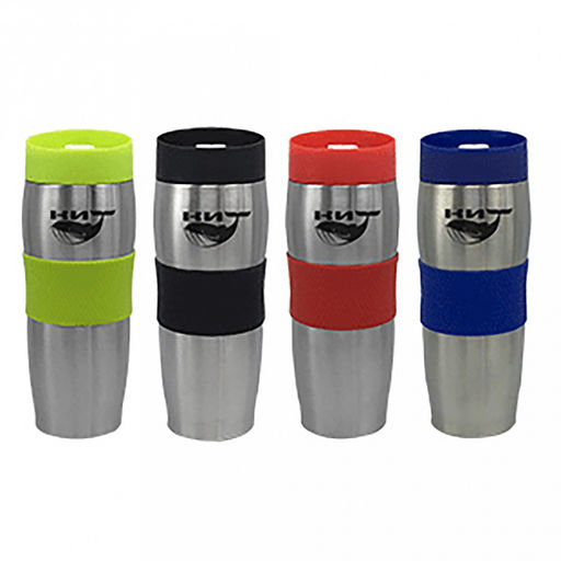 Термокружка из нержавеющей стали 0,4л Kelli, прорезиненная вставка, двойные стенки, вакуумная технология, зеленый (Китай) - Домашняя мода фото 2