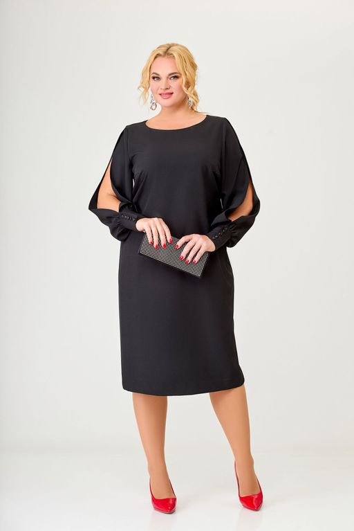 Блуза Swallow 803.2 черный+серебряный узор фото 530