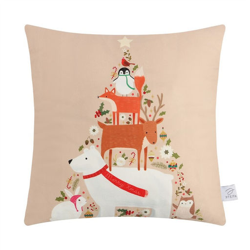 Чехол на подушку Этель Merry Xmas, 40*40 см, 100 п/э, велюр  фото 2