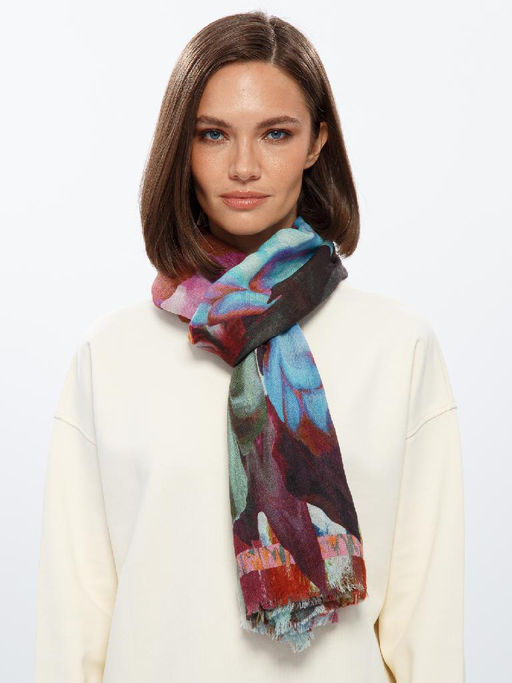 Палантин жен. каш 100х200 OR44-50696-10 - Eleganzza фото 4