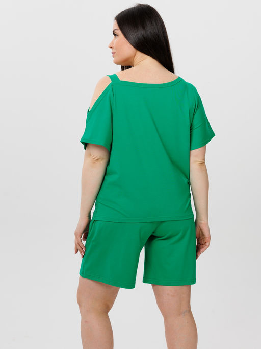 Костюм женский К-237 (кулирка с лайкрой) Зелёная - Elenatex фото 16