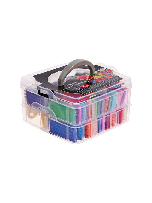 Набор глина полимерная запекаемая Calligrata, 42 по 20 г (50 брусков), с аксессуарами, в кейсе