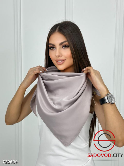 Женский однотонный платок