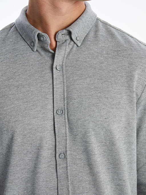 Slim Fit Uzun Kollu Erkek G?mlek