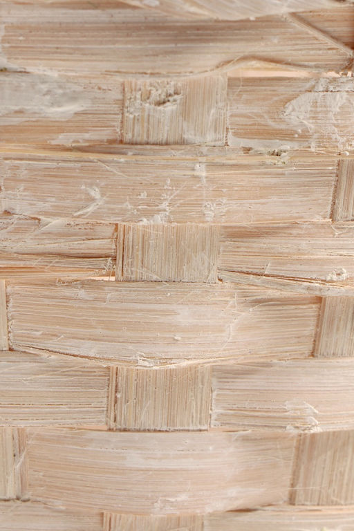 Корзина плетёная для хранения, бамбуковая, круглая, светлая, набор 3 шт.