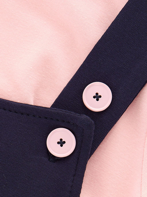 Комплект с футболкой UD 7596/7597 крем-роз/синий - Mini maxi фото 7