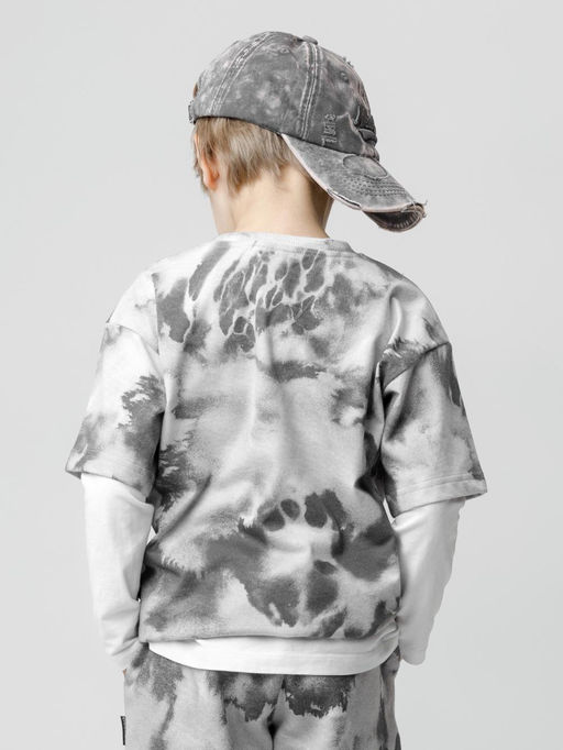 КР 302804/речной перламутр,размытая фактура к628 фуфайка (футболка) для мал