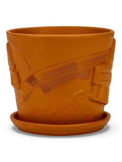 Горшок цветочный с поддоном 2,6 л, d18/h16 см терр-т керамика, "Голландия" (М)