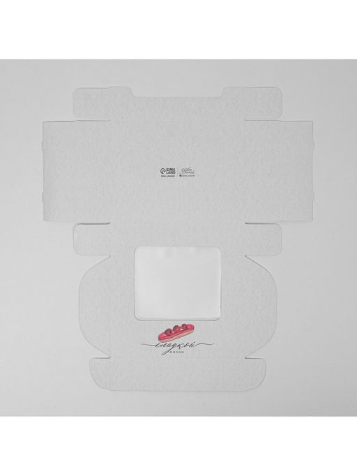 Цена за 5 шт. Коробка для эклеров, кондитерская упаковка, 4 вкладыша, «Сладкая жизнь», 20×15×5 см