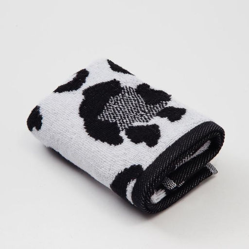 Полотенце махровое Этель ЧБ Снежный барс, пестроткань, 30х60 см  фото 2