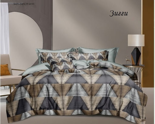 Комплект постельного белья Зигги, САТИН ПРЕМИУМ семейный