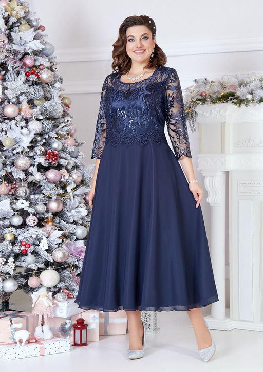 Платье Mira Fashion 3978-7-Р синий