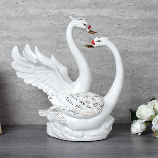 Статуэтка Лебеди 27х13х31 см / W3154 /уп 12/ - ГалеонТрейд фото 3