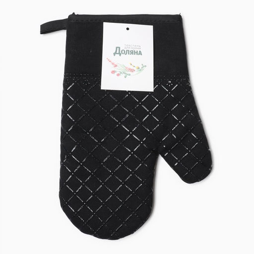 Варежка Доляна цв.черный 26*16 см, 100% п/э  фото 4