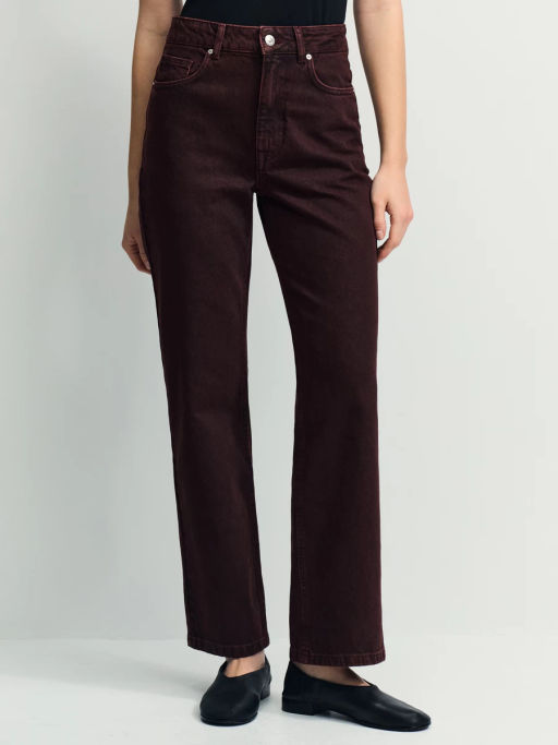 Джинсы straight с высокой посадкой регулярной длины / Zarina