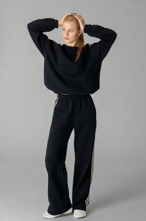 Арт. 2918 Костюм женский с начесом 46-54 (5 шт) Цвет:черный