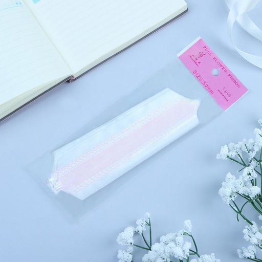 Подарочный бант - шар №5 перламутровый, белый, для упаковки подарков