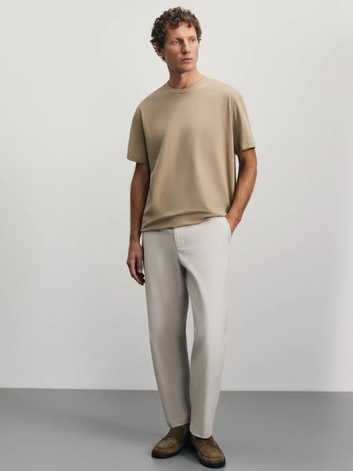 Футболка из смесового хлопка / Zarina  фото 2