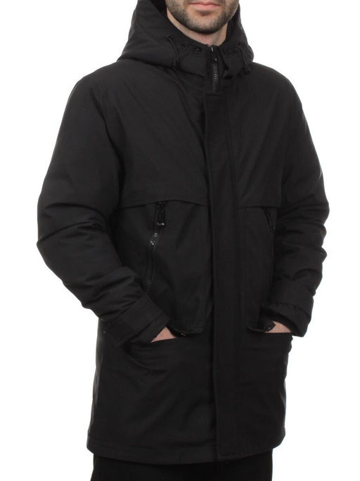 8891 BLACK Куртка мужская зимняя облегченная (130 гр. холлофайбер) - Fashion фото 5