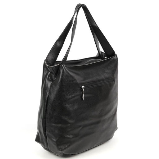 Женская сумка шоппер из эко кожи 2383 Блек - Cidirro фото 3