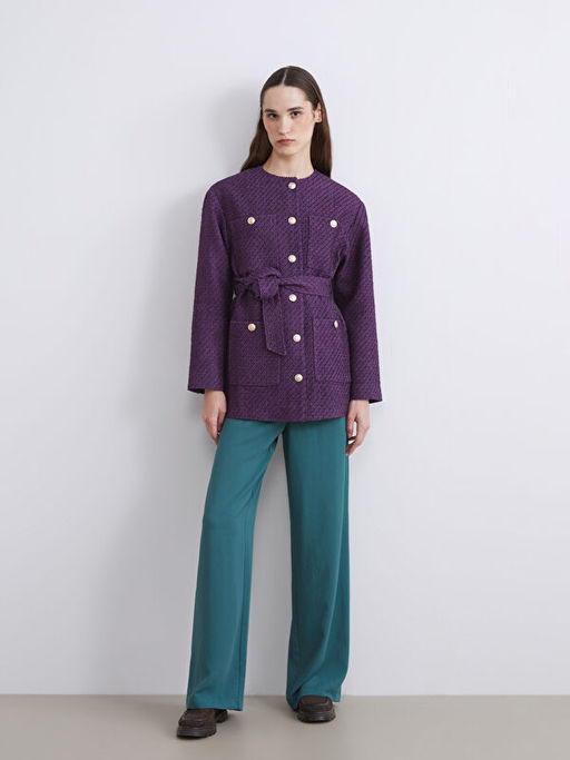 Standart Fit Geni? Pa?a Kad?n Pantolon