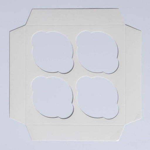 Цена за 5 шт. Коробка для капкейка «Новогодний подарок от Деда Мороза», 16×16×10 см