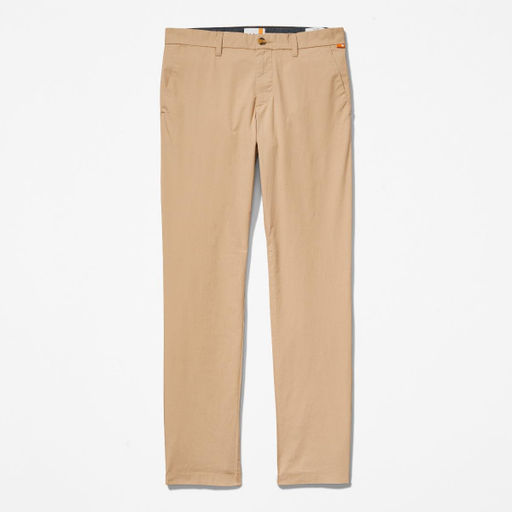 Мужские брюки Timberland Chino Pant Slim Poplin Sargent Lake Straight Super Light Weight бежевые фото 6