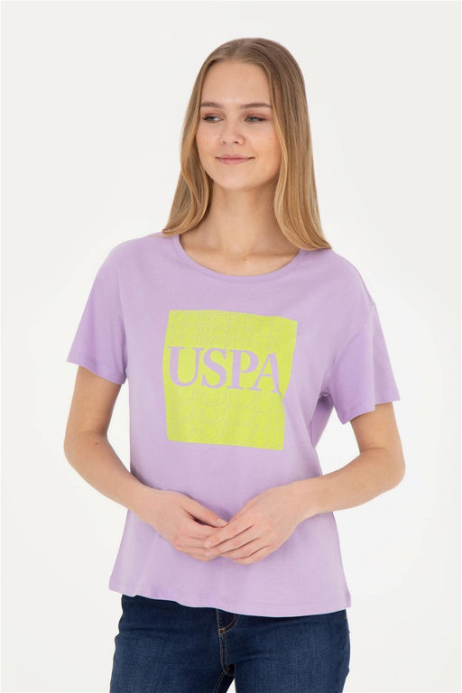 Женская сиреневая футболка - U.s. polo assn фото 8