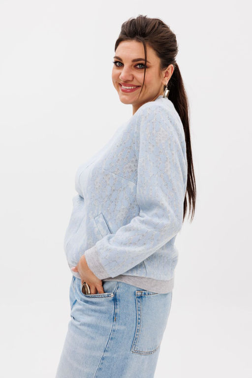 Бомбер ANELLI 1259 голубая иллюзия