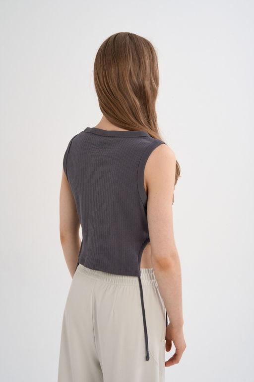 Майка трикотажная Серый ANTA SKATE Knit Tank  фото 4